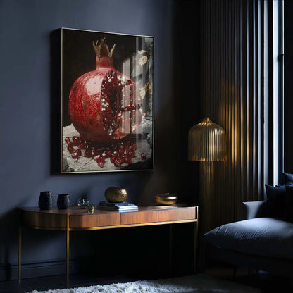 Bejewelled Pomegrante Occult Esoteric Wall Art Print