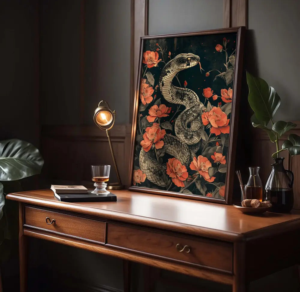 Serpent Garden Occult Esoteric Wall Art Print