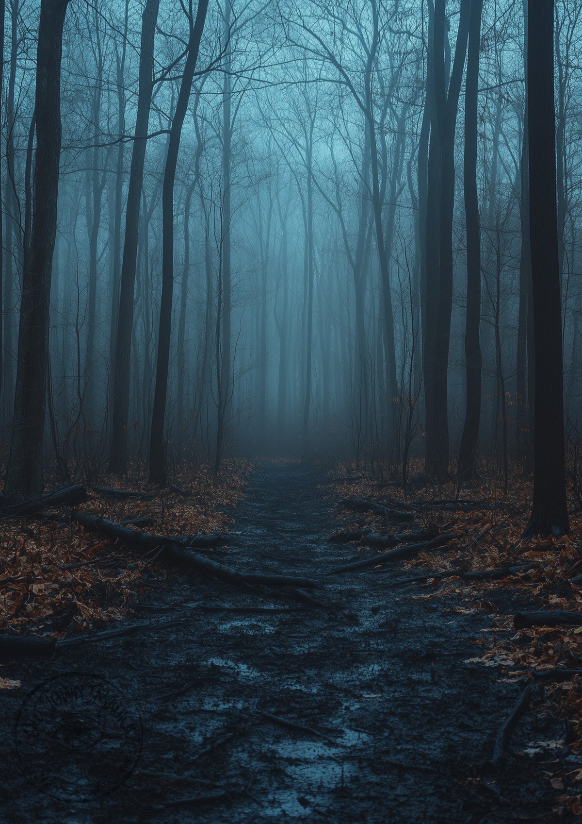 Dark Woods – Atmospheric Forest Landscape – Gothic Nature Wall Art Print
